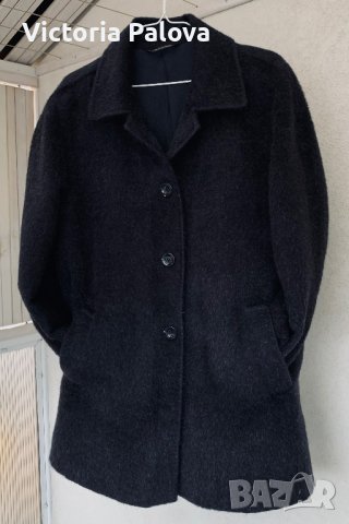 Луксозно палто FEDERICA Италия 70% babyalpaca, снимка 8 - Палта, манта - 39233977