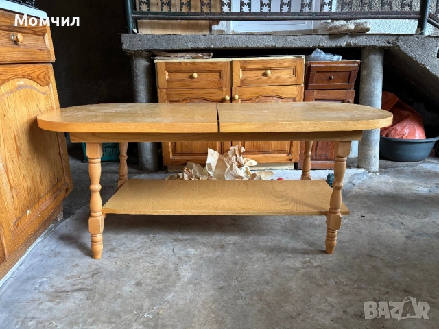 Продавам дървена разтегателна маса, снимка 3 - Маси - 51963657