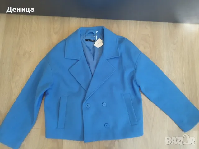 Синьо Палто ХХЛ размер цена 80лв 