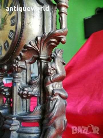 Стар Настолен Бароков Каминен Часовник Mercedes , снимка 4 - Антикварни и старинни предмети - 38563307