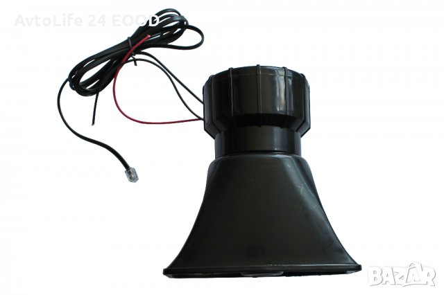 Мегафон Сирена Говорител с Микрофон и 3 Сигнала Мелодии 12в 12V 60W, снимка 4 - Аксесоари и консумативи - 27576555