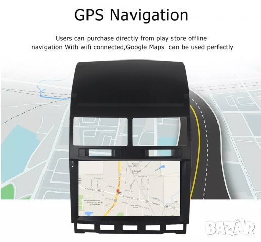 Мултимедия, Двоен дин, за VW TOUAREG, Андроид, DIN, екран 9", навигация, Туарег, Android, Touareg , снимка 11 - Аксесоари и консумативи - 37947323