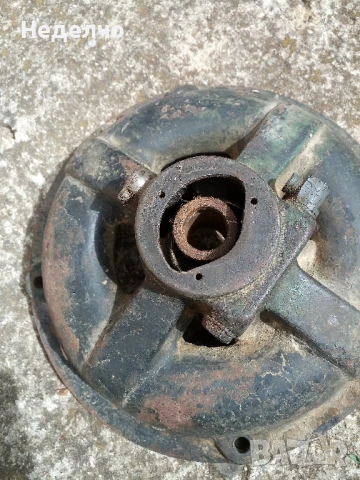 Ретро трифазен ел. мотор AEG, снимка 3 - Електродвигатели - 50495765