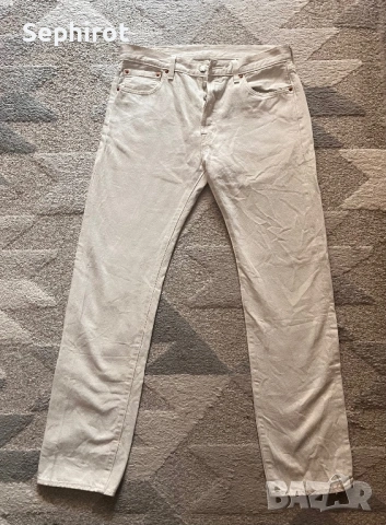 Levi’s 501 Premium – бели дънки Размер: 33/34, снимка 5 - Дънки - 53425056