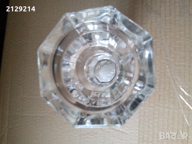 4. Стъклен свещник, снимка 3 - Други - 34676653