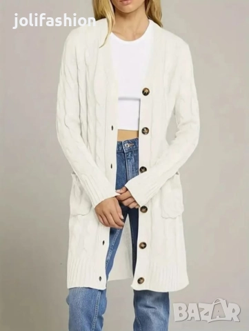 Плетени жилетки с качулка, снимка 11 - Жилетки - 29628584