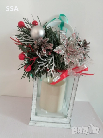 Коледен фенер, снимка 2 - Декорация за дома - 52593417