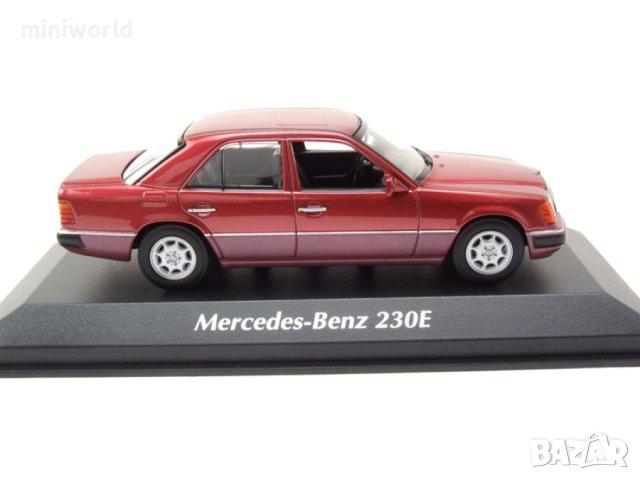 Mercedes-Benz 230E W124 от 1991 - мащаб 1:43 на Maxichanps моделът е нов в PVC дисплей-кейс, снимка 3 - Колекции - 43516230