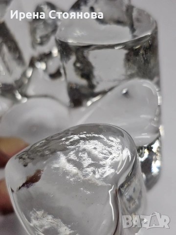 Georgshütte Glasdesign Стъклена поставка с чаена свещ/подгрев за чайник, масивно пресовано стъкло , снимка 4 - Декорация за дома - 53390506