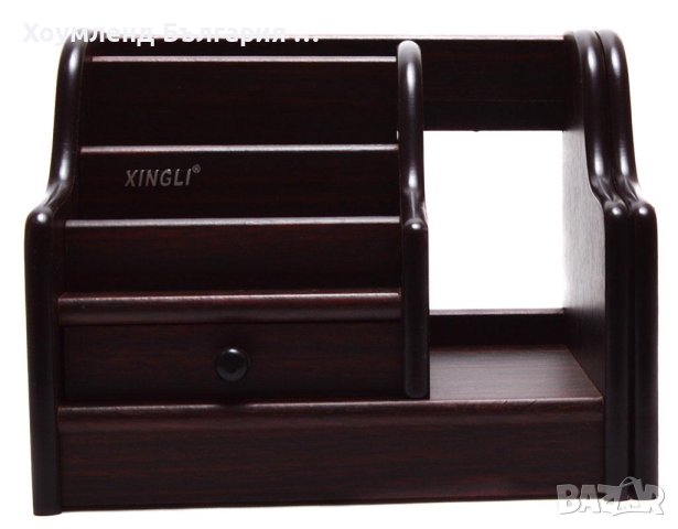 Луксозен дървен органайзер за бюро разтегателен, снимка 3 - Органайзери - 43127539