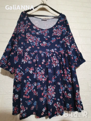 СТРАХОТНА ТУНИКА ЕФЕКТЕН ДЕСЕН 3XL-5XL, снимка 5 - Туники - 50802955