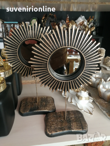 Двойка луксозни огледала на стойка, снимка 2 - Декорация за дома - 36530922