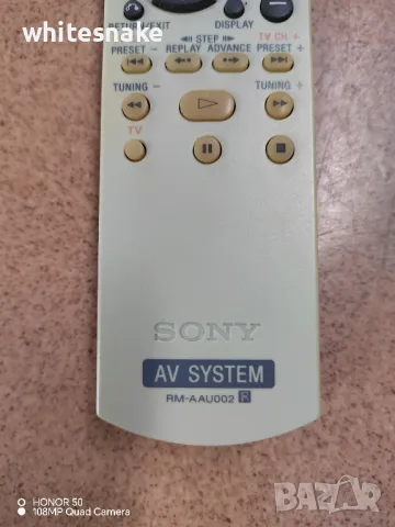 SONY RM-AAU002 , Дистанционно за аудио системи , снимка 4 - Аудиосистеми - 48544254