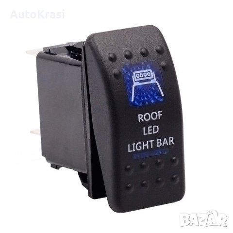 Копче / бутон за вграждане за различни светлини / надпис" ROOF LED LIGHT BAR" - C00503