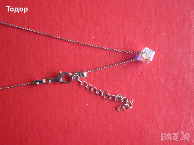 Невероятно позлатено колие с камък 1, снимка 2 - Колиета, медальони, синджири - 37012474