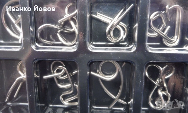 24 броя 3D метални пъзели – Образователни интелектуални играчки, повишаване IQ и EQ, подаръчна кутия, снимка 9 - Пъзели - 53519172