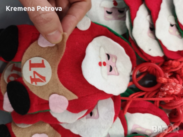 Коледна украса - лампички, календар, декорации, коледни звезди, коледни магнити и други, снимка 3 - Декорация за дома - 52591151