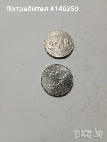 САЩ МОНЕТИ 5 ЦЕНТА 2004 2005 г , снимка 4 - Нумизматика и бонистика - 52409457
