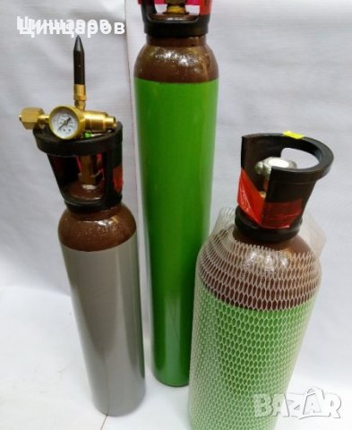 Бутилки газови-аргон,коргон,въглерод,кислород,азот,хелий, снимка 1