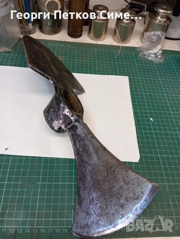 Голяма военна секира киркобрадва , снимка 5 - Антикварни и старинни предмети - 53583135