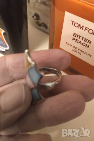 Сребърен пръстен с няколко цвята седеф разпродажба , снимка 4 - Пръстени - 43837316