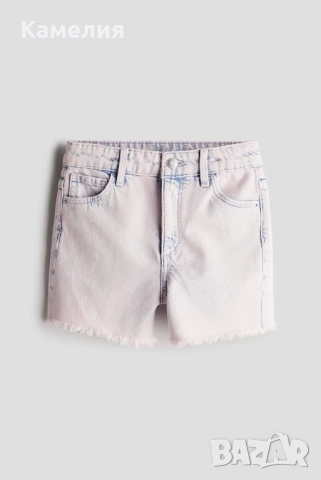 Чисто нови светлорозови къси дънкови панталони H&M, размер 164