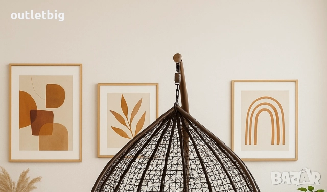 Люлка градинска висяща люлка тип гнездо,яйце–Промоция!, снимка 3 - Градински мебели, декорация  - 52232355