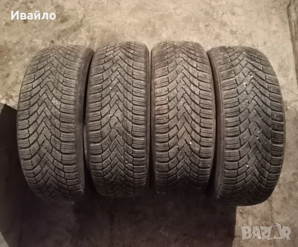Продавам 4 броя Зимни гуми 205.55.16 на 1 сезон дот 2020 Контентал 