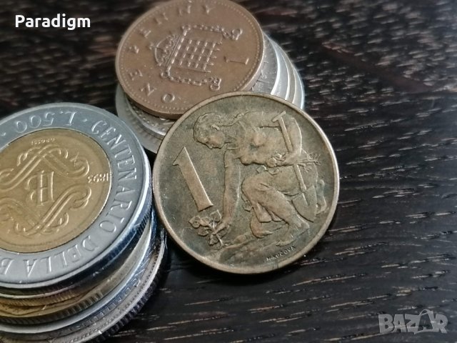 Монета - Чехословакия - 1 крона | 1969г., снимка 1 - Нумизматика и бонистика - 32325275