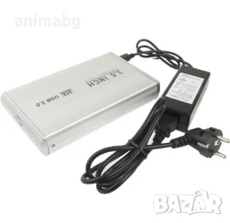 ANIMABG Кутия за HDD SSD 3.5 SATA преносим хард диск с USB връзка към PC компютър лаптоп Laptop NVR , снимка 5 - Захранвания и кутии - 44083632