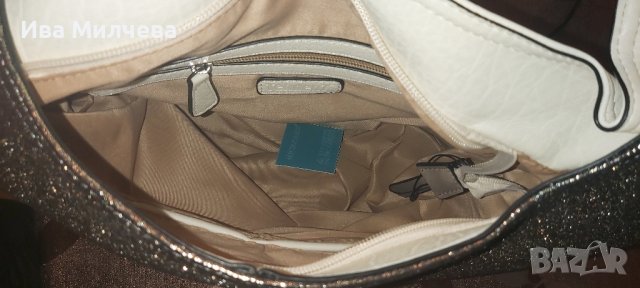 Дамска чанта в златист брокат, снимка 3 - Чанти - 43467678