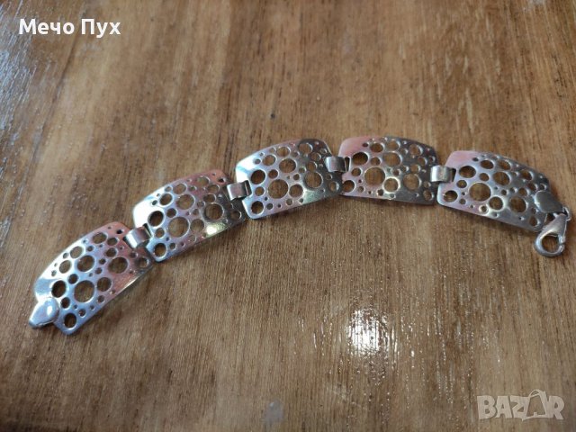 Сребърна гривна (2), снимка 2 - Гривни - 38653877