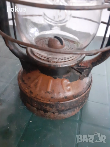 Уникален стар голям френски газов фенер лампа, снимка 3 - Антикварни и старинни предмети - 53291598