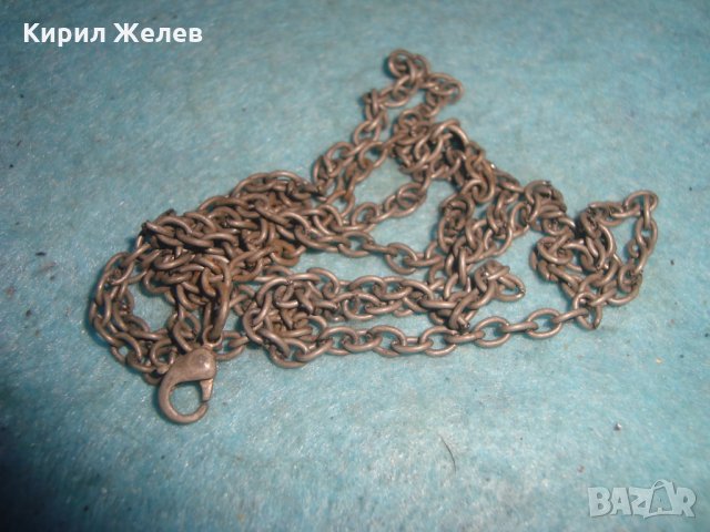 СТАРО ДЪЛГО СРЕБРИСТО СИНДЖИРЧЕ КОЛИЕ ВЕРИЖКА НЕЖНО и ЗДРАВО РЕТРО СТИЛ 18989 , снимка 5 - Колиета, медальони, синджири - 35240569