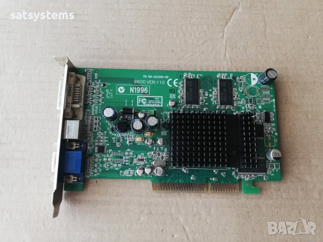 Видео карта ATi Radeon MSI 9600 128MB DDR 128bit AGP, снимка 1 - Видеокарти - 43384846