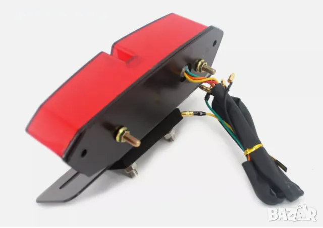 Стоп диоден за мотоциклет с вградени мигачи и стойка за номер., снимка 8 - Аксесоари и консумативи - 47387088