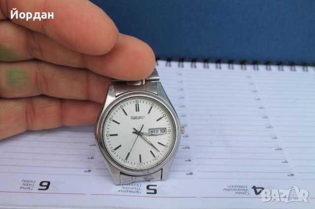 Часовник "Seiko'' кварц 37 мм, снимка 7 - Мъжки - 40429082