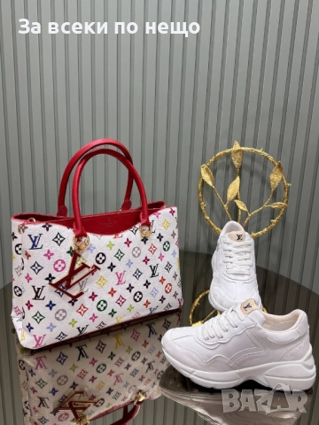 Louis Vuitton Комплект Дамски Маратонки + Чанта - Налични Различни Модели Код SK379, снимка 6 - Чанти - 52854138