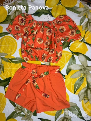 Комплект тениска и къси панталони, снимка 2 - Спортни екипи - 50687223