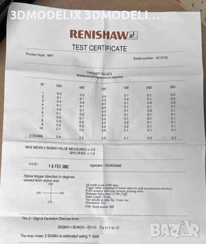 MP10 Probe Renishaw -Ренишау MP10 Probe, снимка 4 - Резервни части за машини - 51573784