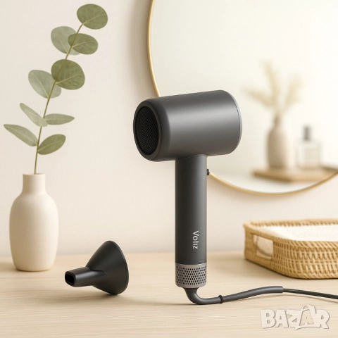 Сешоар Oliver Voltz, 1600W, 4 степени на температура, 3 скорости, Сив