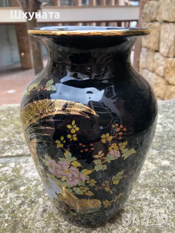 Китайска рисувана ваза, снимка 5 - Антикварни и старинни предмети - 43437449