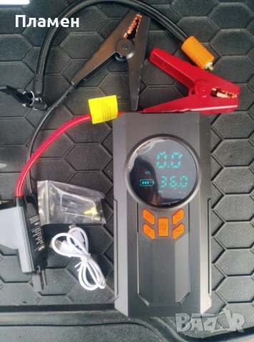 автомобилен стартер, power bank 4 в 1, К-р, Фенер, батерия 6000 mAh, снимка 3 - Аксесоари и консумативи - 52003270