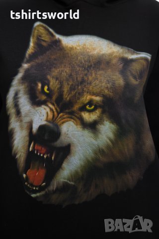 Нов дамски суичър с дигитален печат Зъбат вълк, Серия вълци, снимка 2 - Суичъри - 37006930