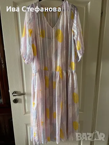 Разкошна нова ежедневна елегантна феерична нежна женствена рокля паднала ниска талия , снимка 2 - Рокли - 50054088