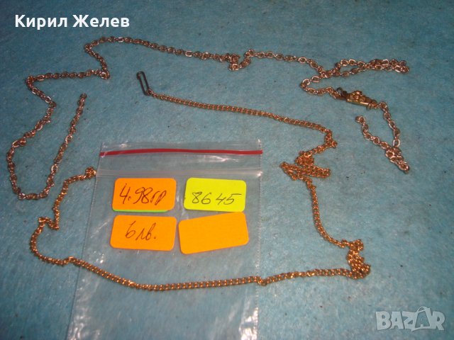 2 ПОЗЛАТЕНИ КОЛИЕТА ВЕРИЖКИ НЕЖНИ ФИНИ и КРАСИВИ РЕТРО АРТ ДЕКО СТИЛ 8645, снимка 2 - Колиета, медальони, синджири - 35240476