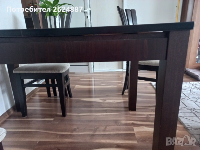 Трапезна масивна маса от дърво, снимка 3 - Маси - 53505772