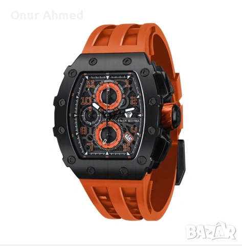 Мъжки часовник TSAR BOMBA BLACK ORANGE