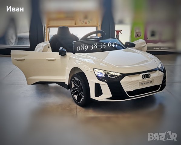 ТОП ЦЕНА!НОВО!Акумулаторна кола AUDI RS E-tron GT с меки гуми,12V батерия, снимка 2 - Детски велосипеди, триколки и коли - 39206483