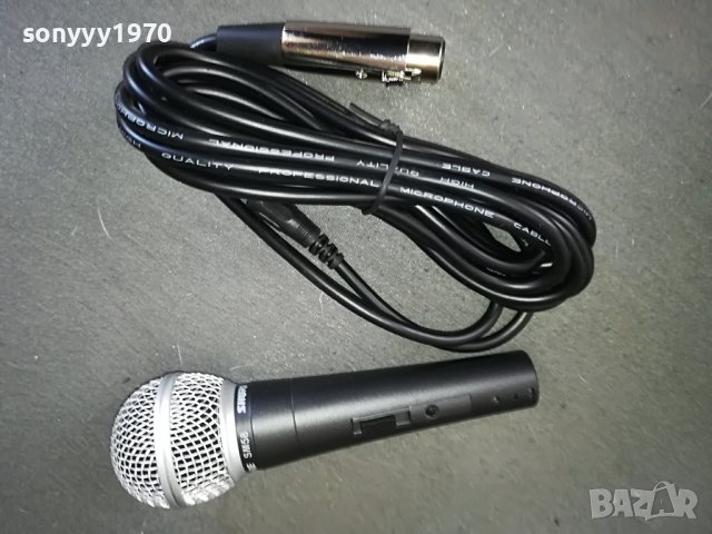 shure sm58+cable 1005221039, снимка 4 - Микрофони - 36712164
